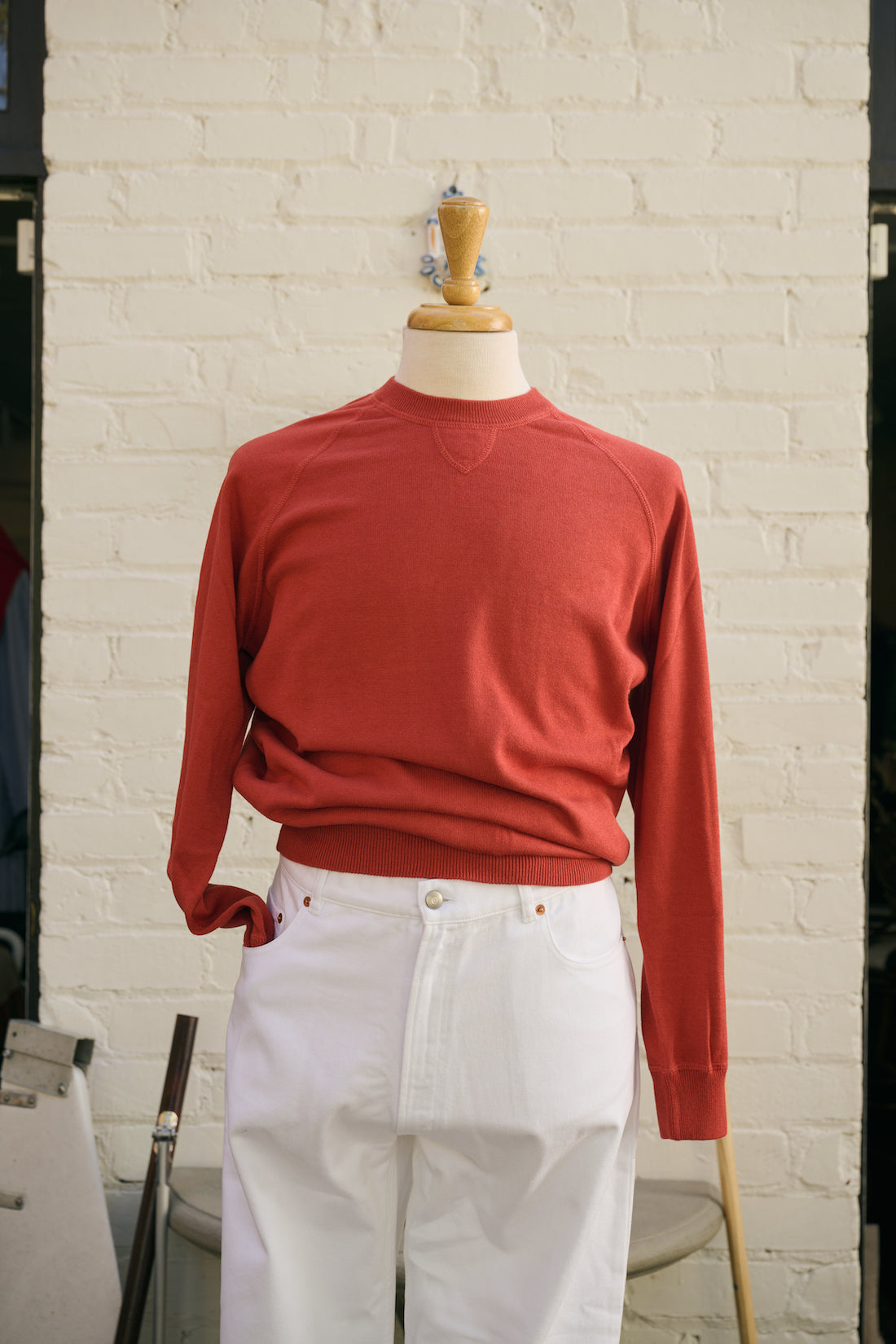 Sea Cotton-Cashmere Raglan Crewneck