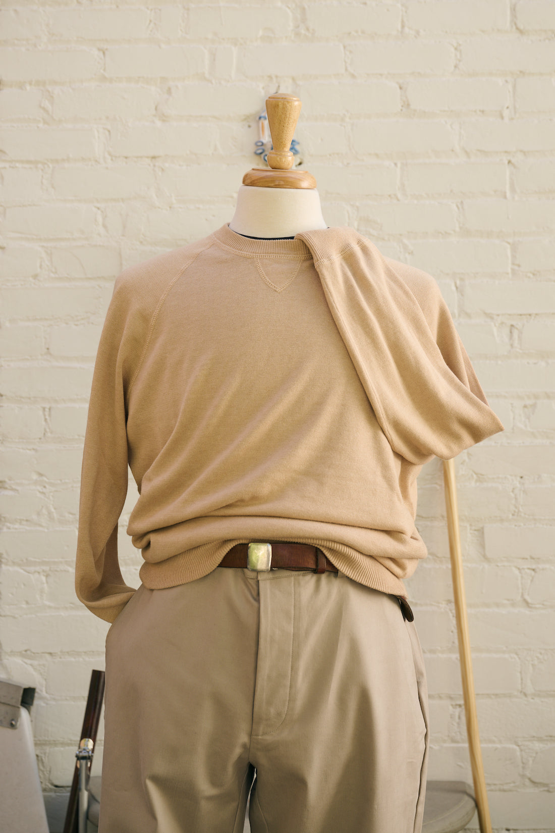 Sea Cotton-Cashmere Raglan Crewneck