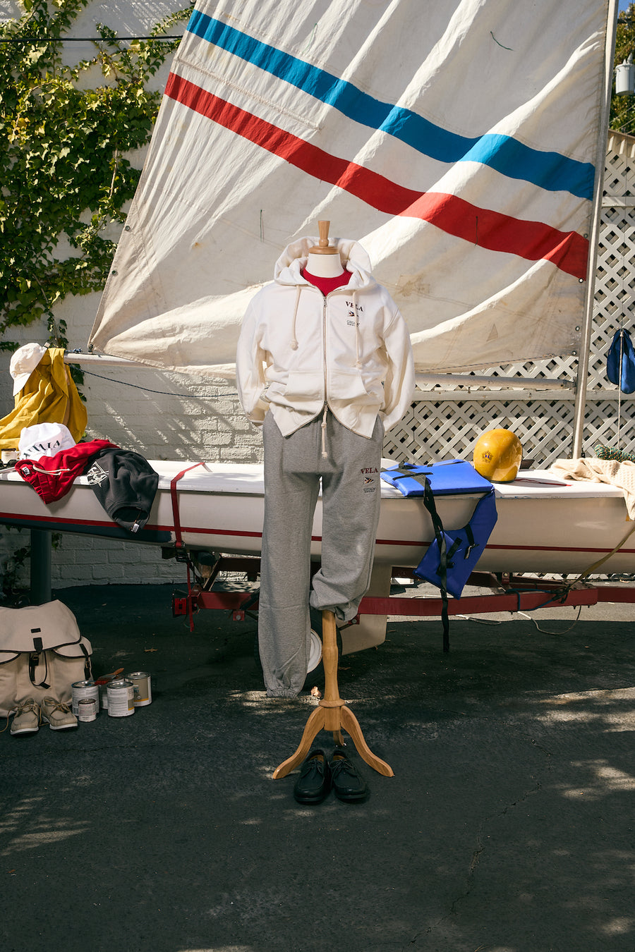 VELA Full-Zip Cotton Hooded Sweatshirt