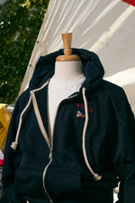 VELA Full-Zip Cotton Hooded Sweatshirt