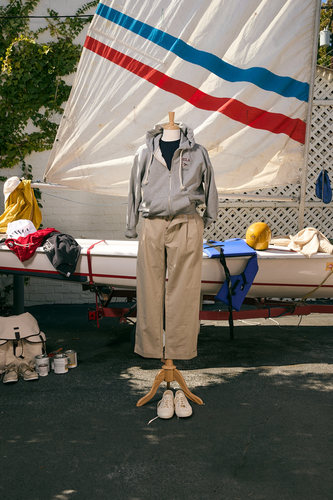 VELA Full-Zip Cotton Hooded Sweatshirt