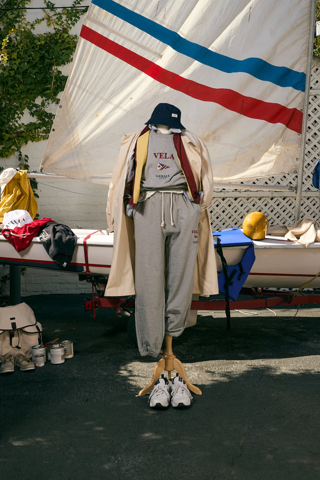 VELA Cotton Raglan Crewneck Sweatshirt