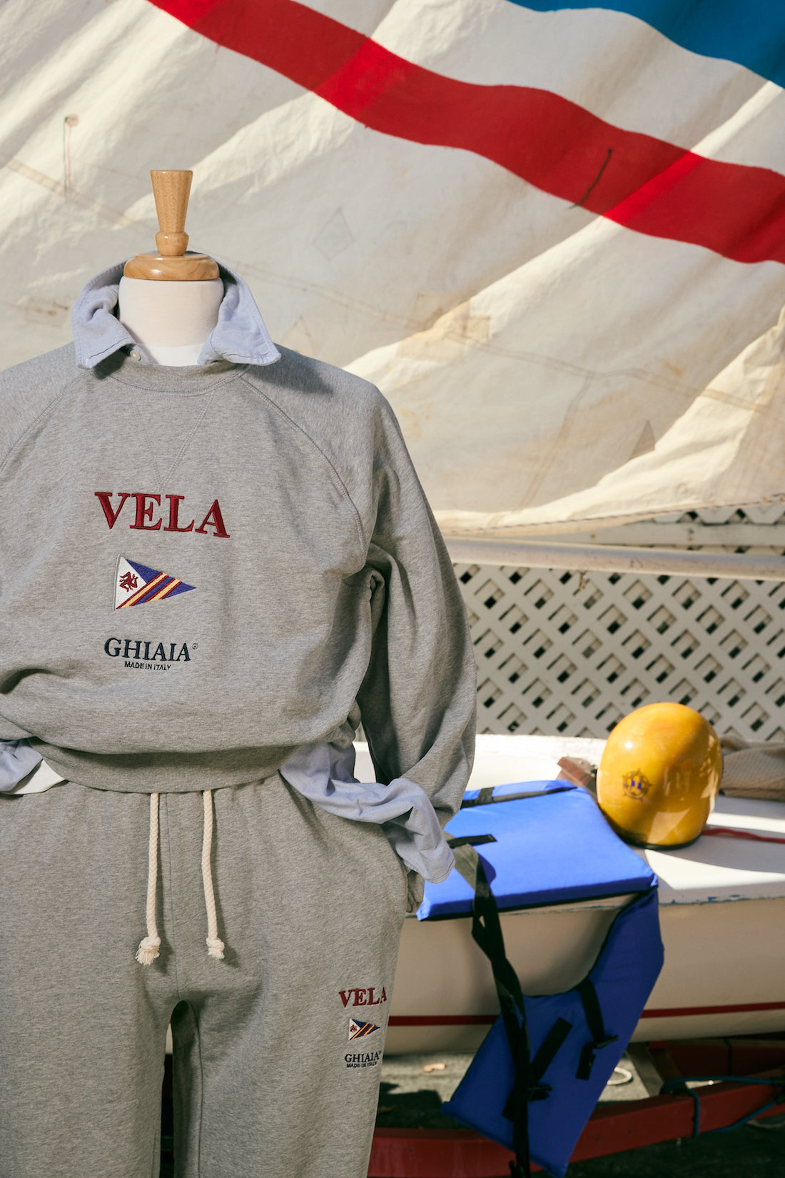 VELA Cotton Raglan Crewneck Sweatshirt