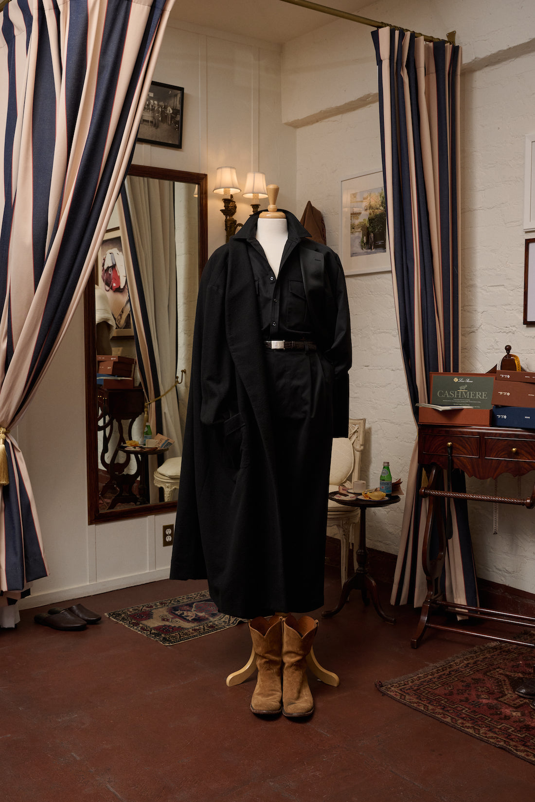 Marinaio Cotton Double Pleated Pants