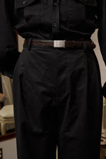 Marinaio Cotton Double Pleated Pants