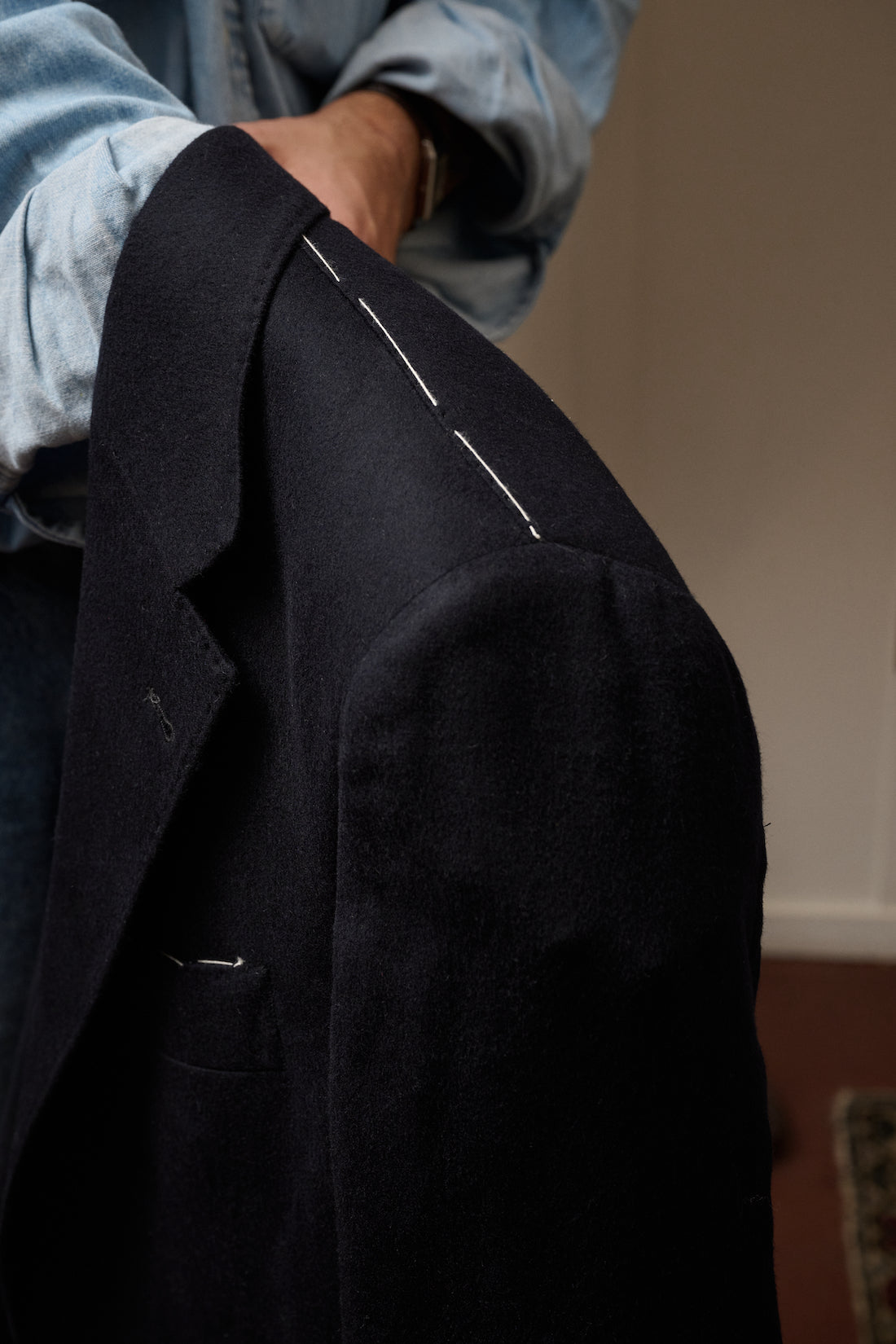 SARTORIA Cashmere "Spalla Milano" Single Breasted Blazer
