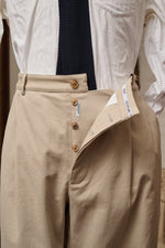 Marinaio Cotton Double Pleated Pants