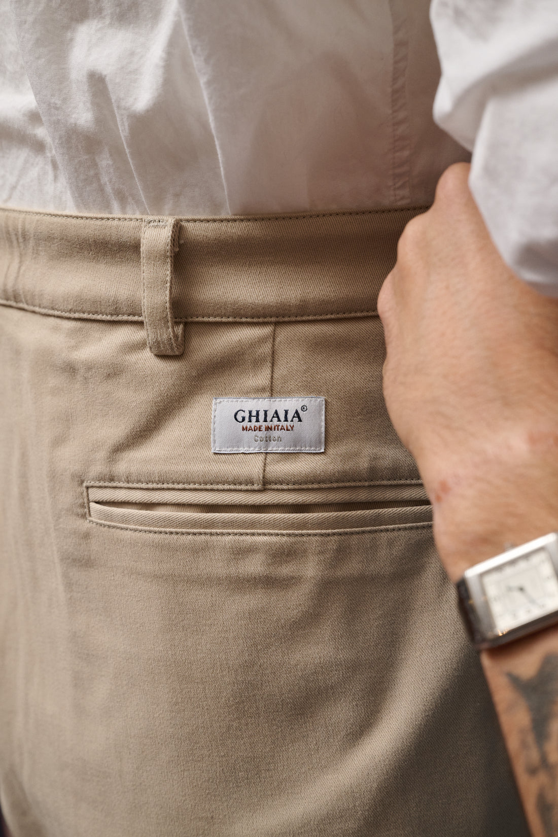 Marinaio Cotton Double Pleated Pants – Ghiaia Cashmere