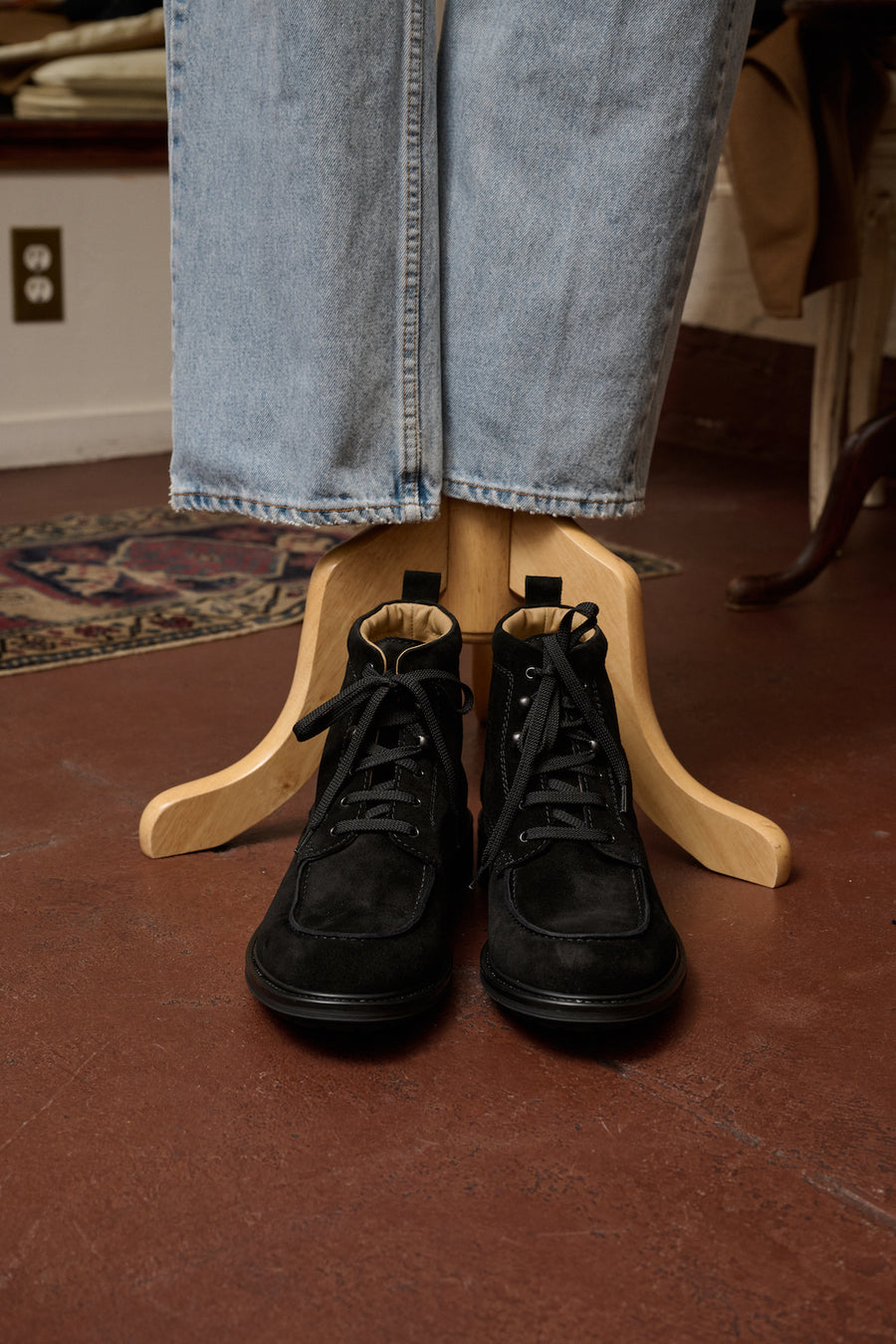 Combat Suede Hiking Boots