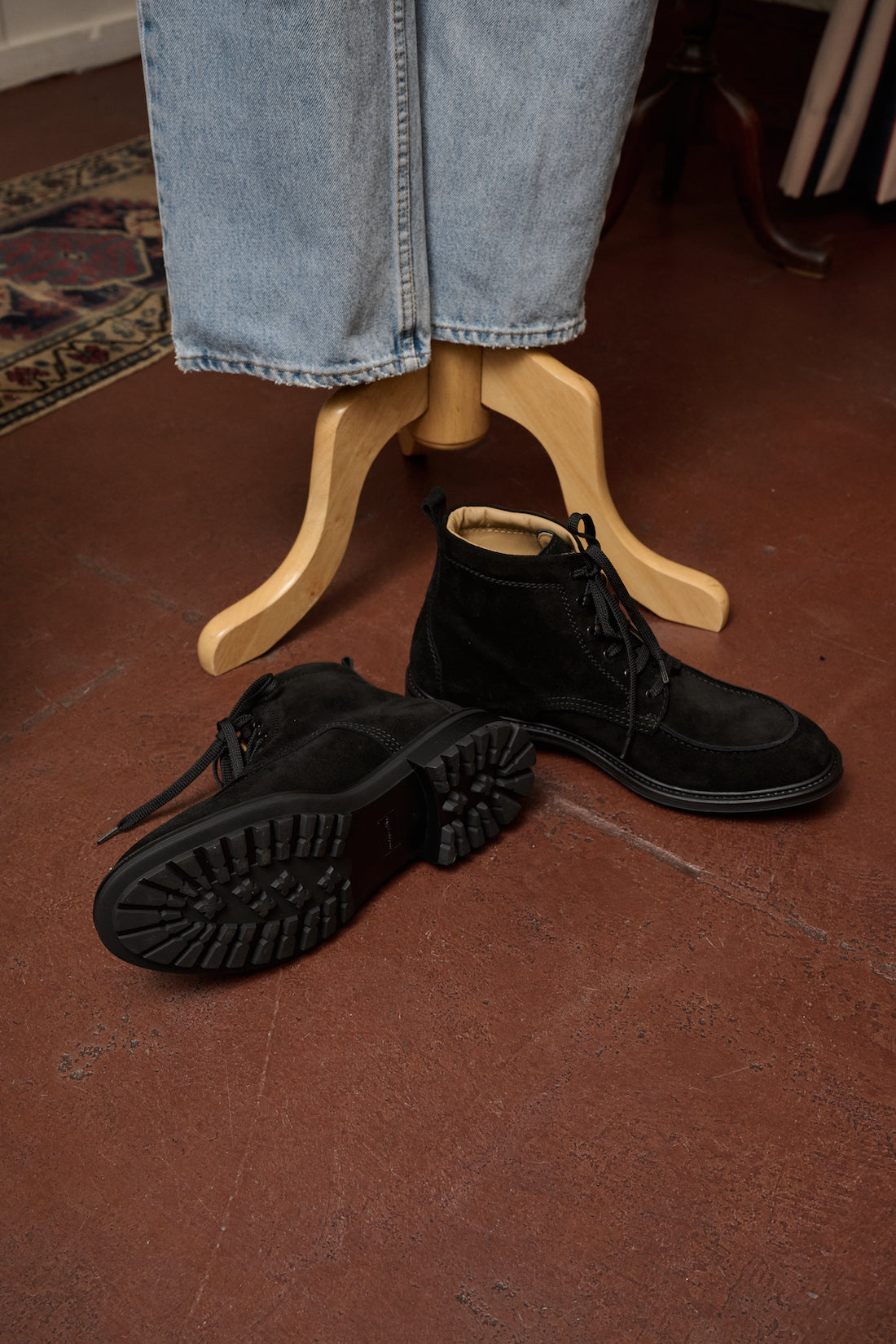 Combat Suede Hiking Boots