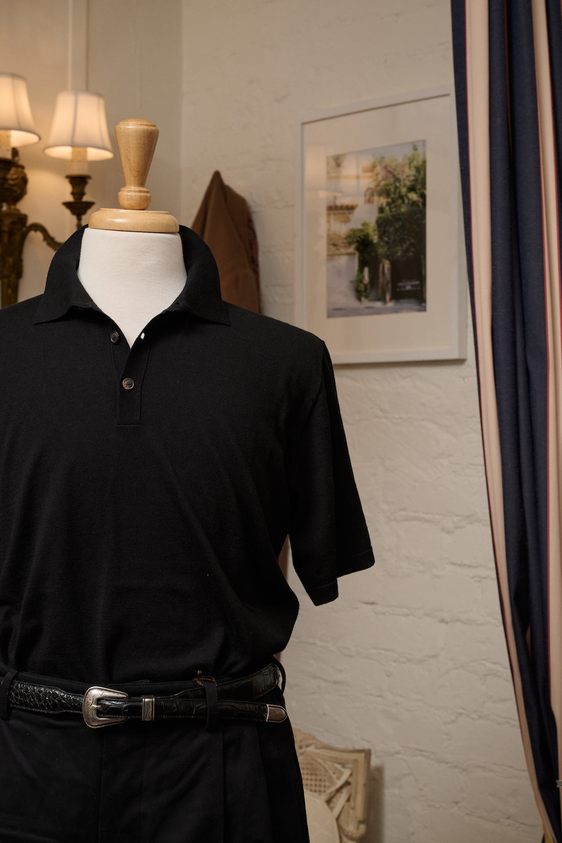 Cotton Fine Gauge Short Sleeves Knitted Polo