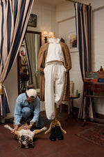 VELA Cotton Tonal Raglan Crewneck Sweatshirt