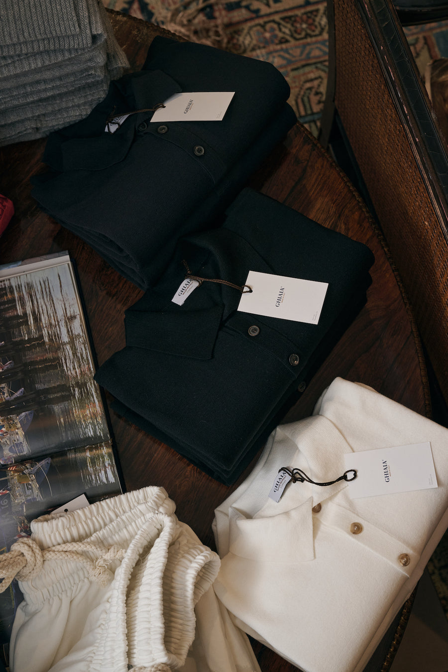 Cotton Fine Gauge Short Sleeves Knitted Polo