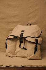 PELLE Travel Canvas-Leather Backpack