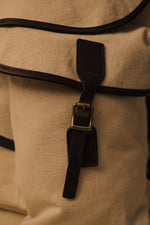 PELLE Travel Canvas-Leather Backpack