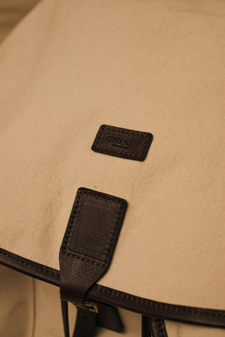 PELLE Travel Canvas-Leather Backpack