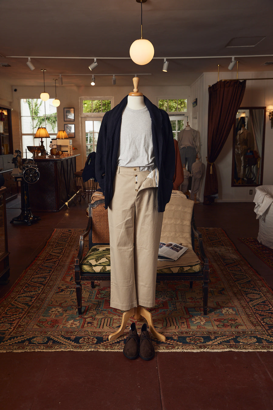 Marinaio Cotton Shawl Collar Cardigan