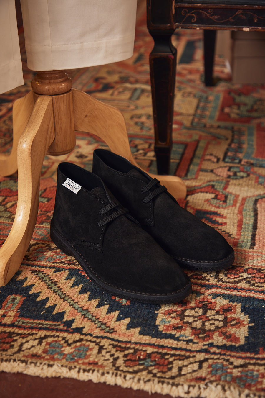 Deconstructed Suede Desert Boots