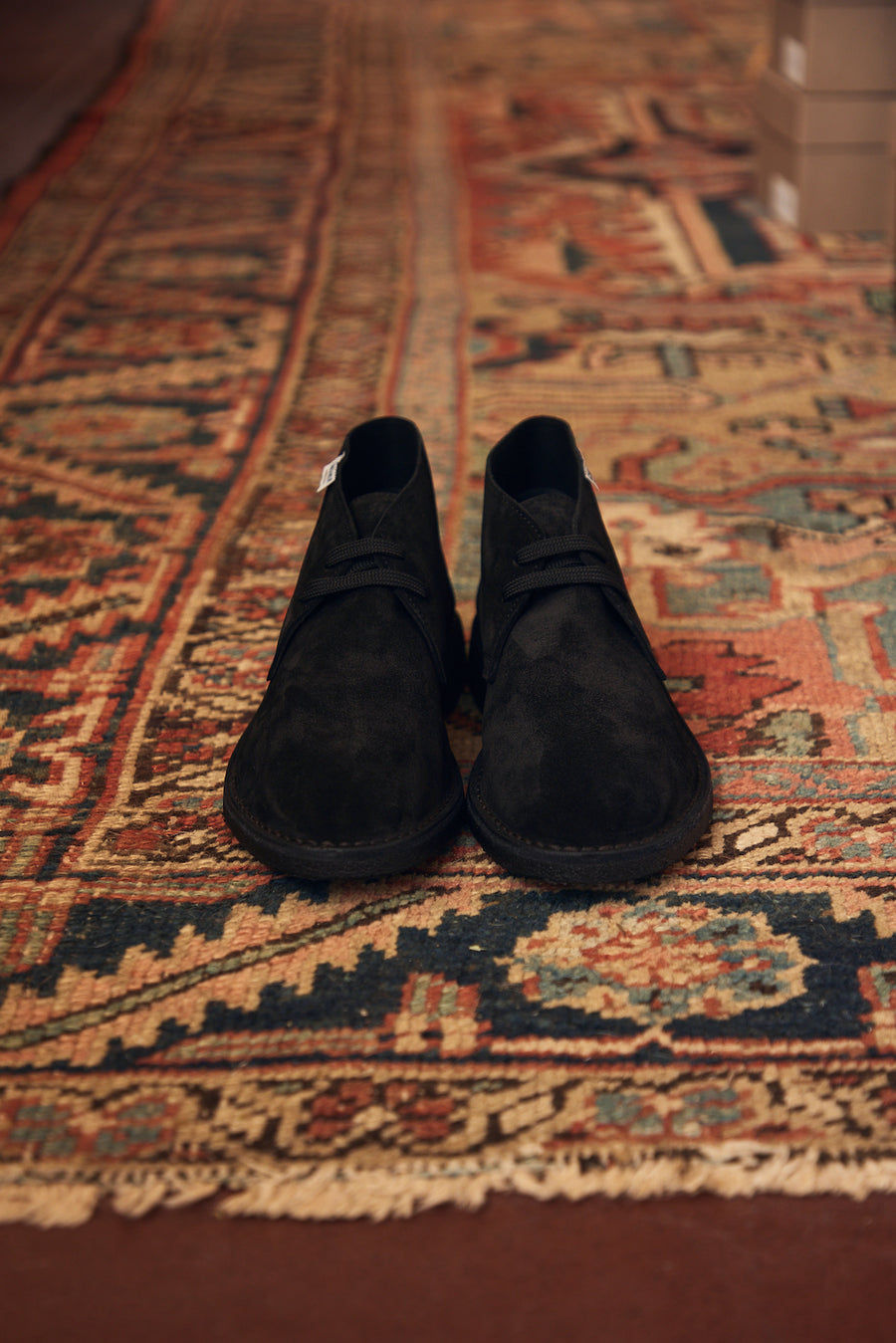 Deconstructed Suede Desert Boots