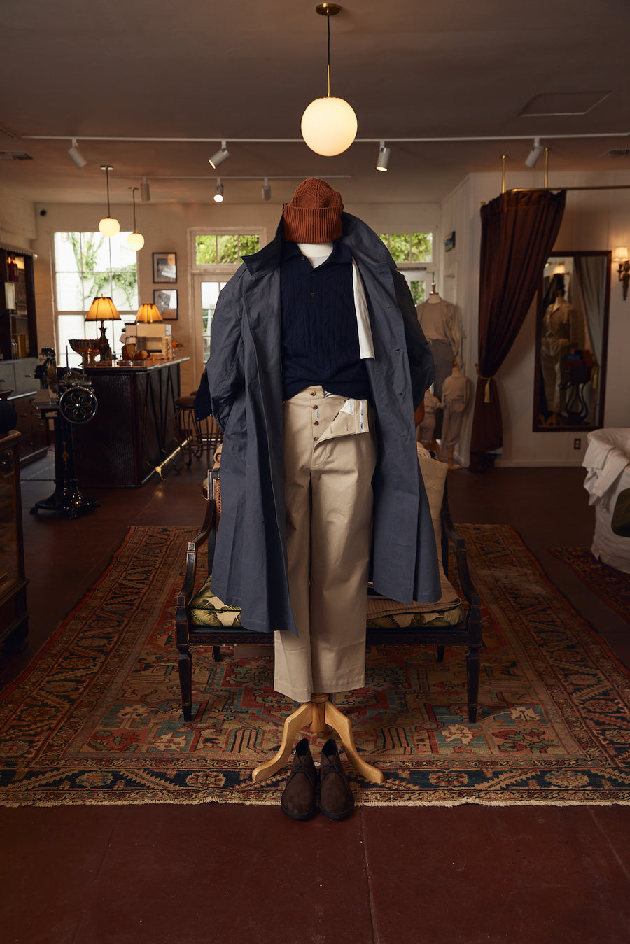 Cashmere Cable Knitted Polo