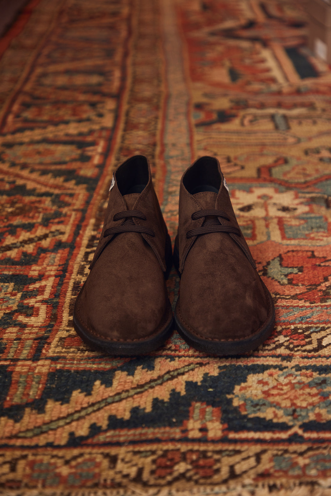 Deconstructed Suede Desert Boots