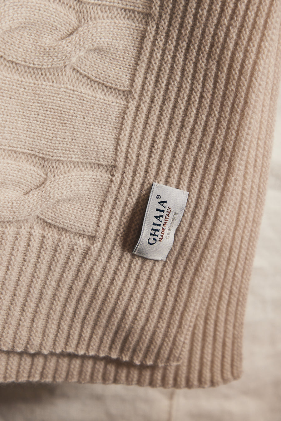 Casa Cashmere Treccia Cable Blanket