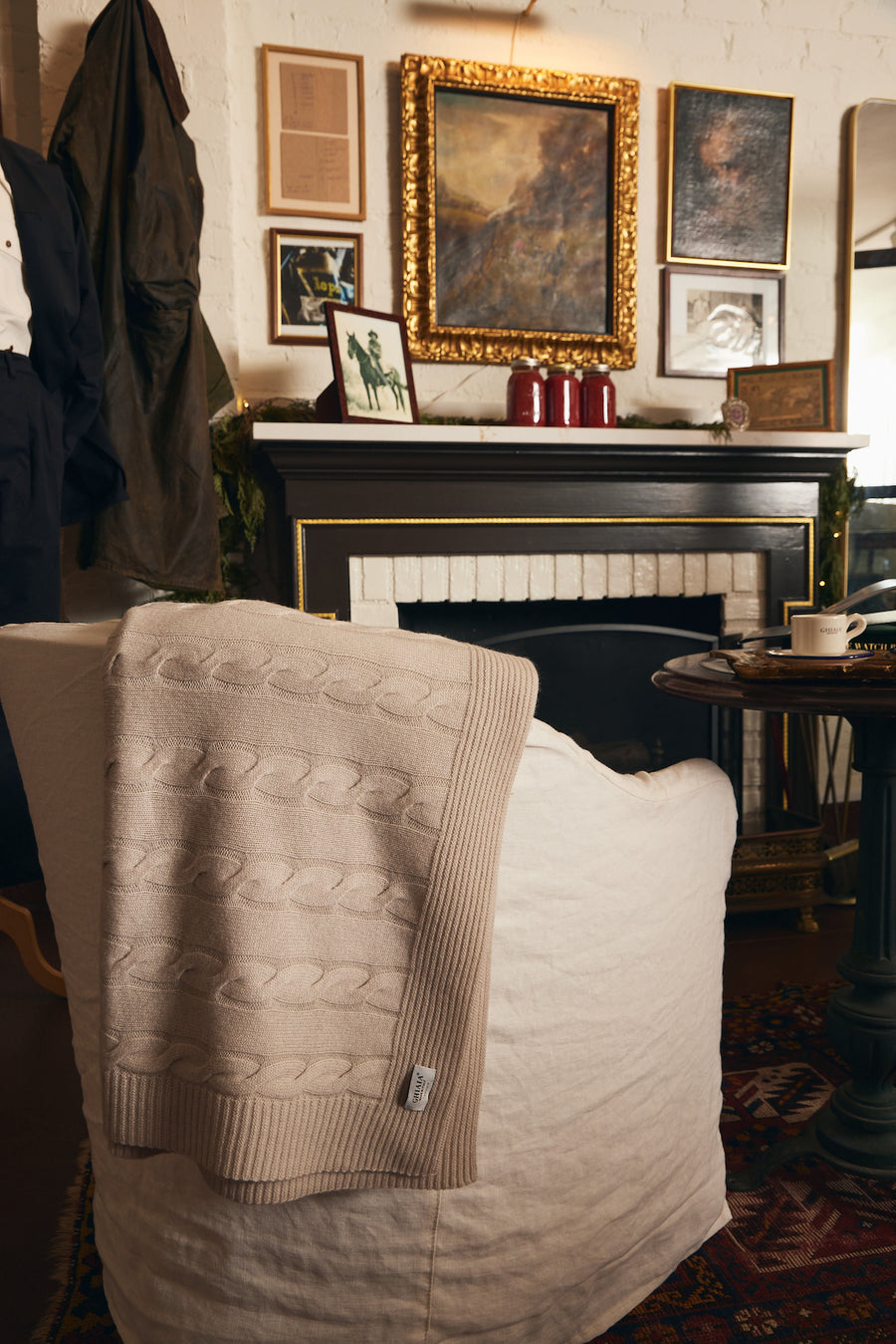 Casa Cashmere Treccia Cable Blanket