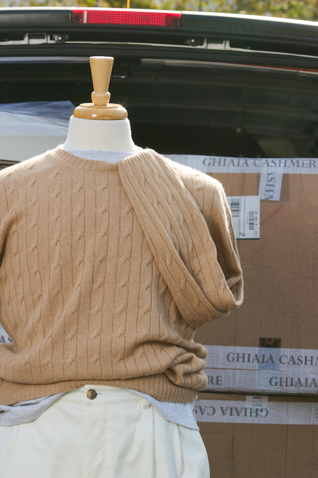Cashmere Cable Crewneck