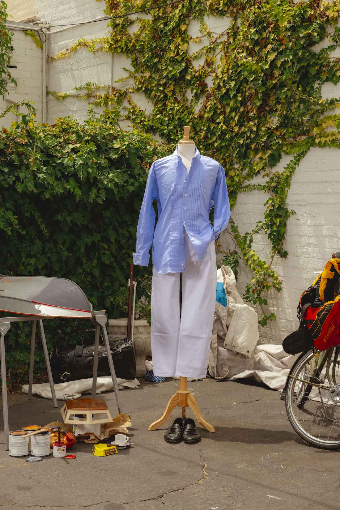 Tuxedo Cotton-Oxford Shirt