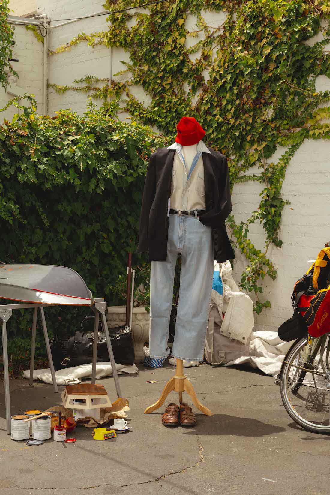 Mid-Wash Denim Cotton Shirt