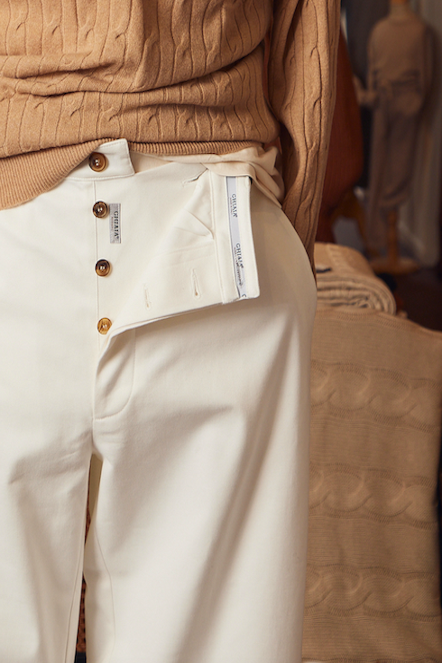 Marinaio Cotton Flat Front Pants