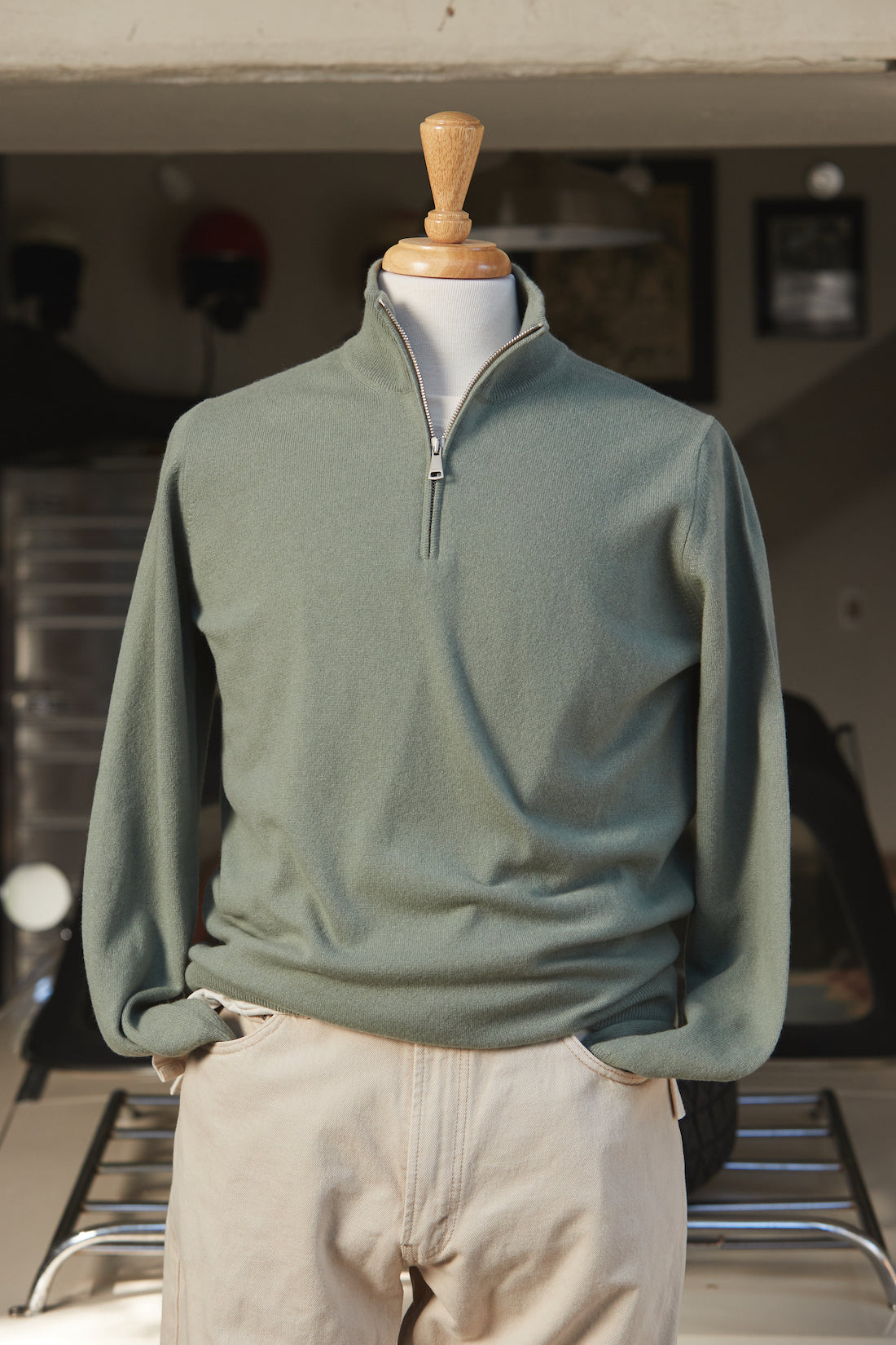 Cashmere Quarter Zip