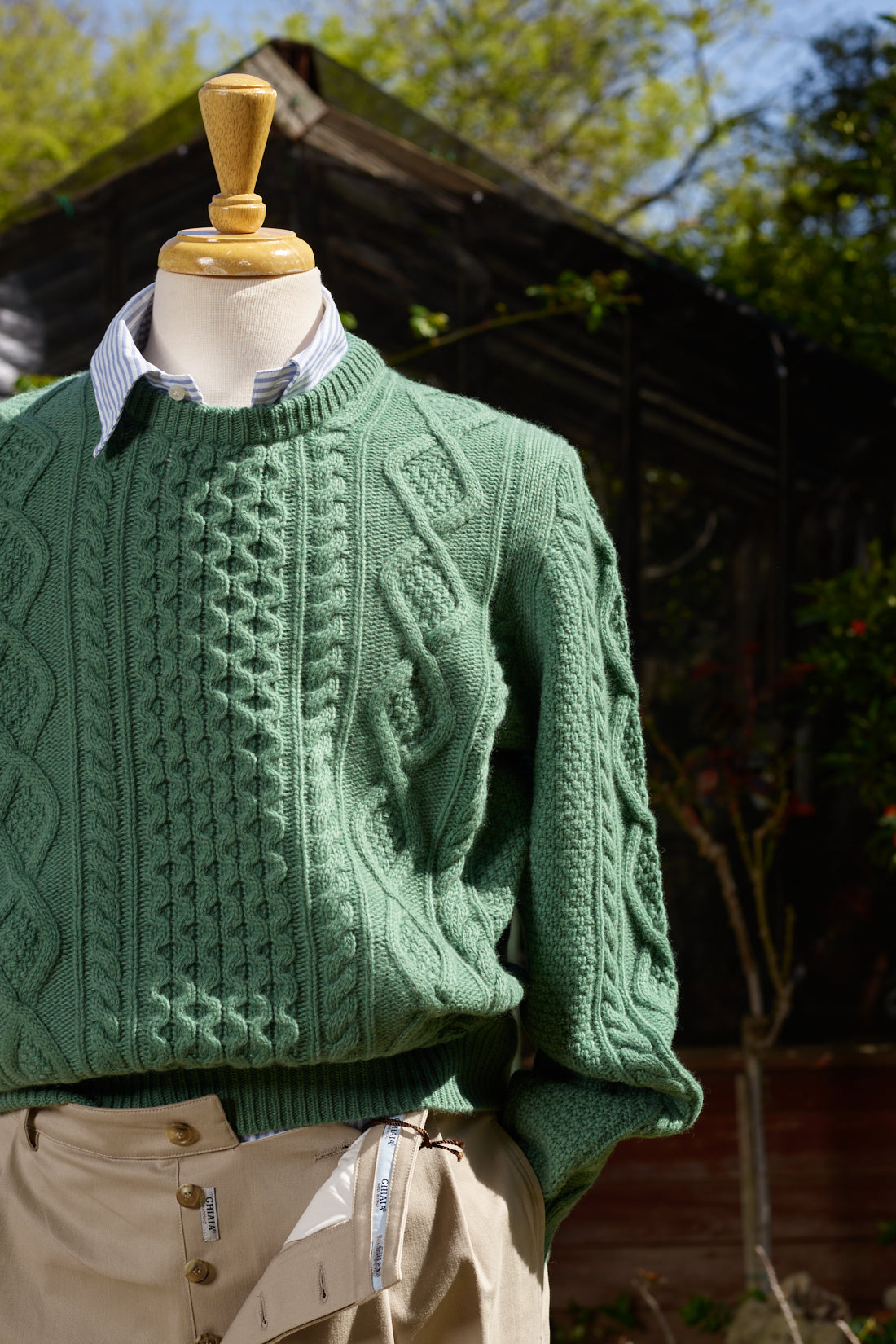 Pescatore Cable-knit Wool Crewneck