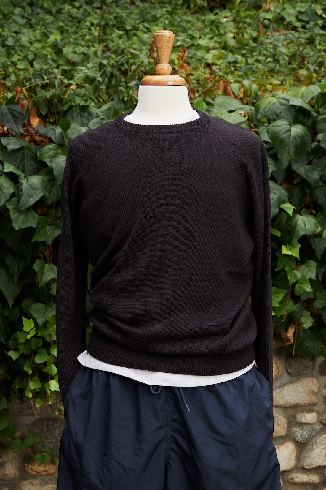 Cotton Raglan Crewneck