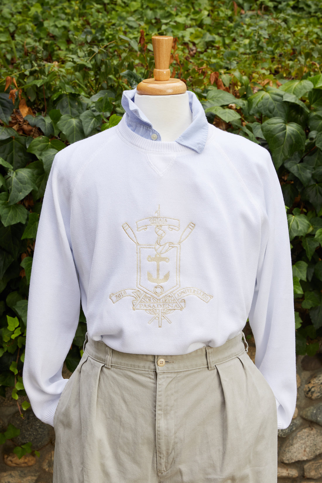 Anniversary Cotton Raglan Crewneck