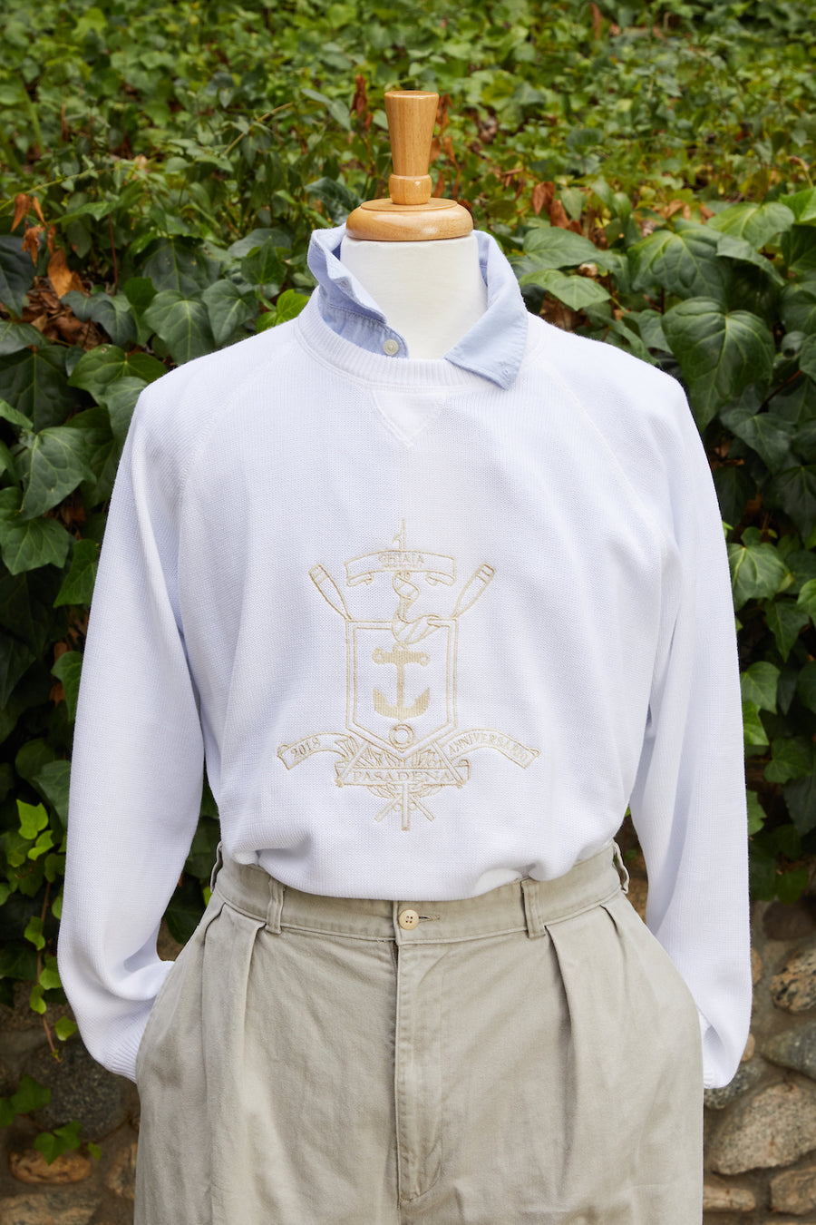 Anniversary Cotton Raglan Crewneck