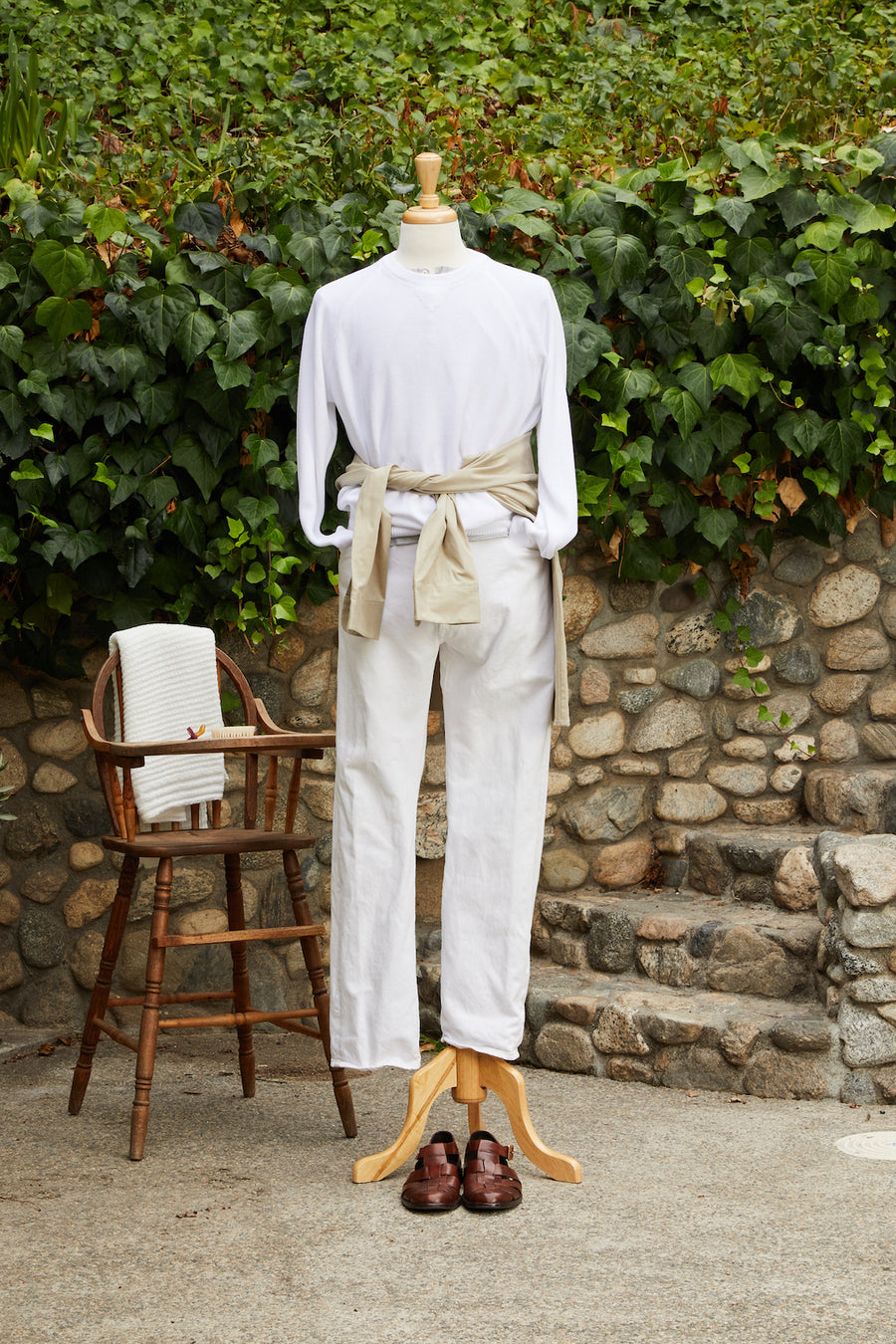 Cotton Raglan Crewneck