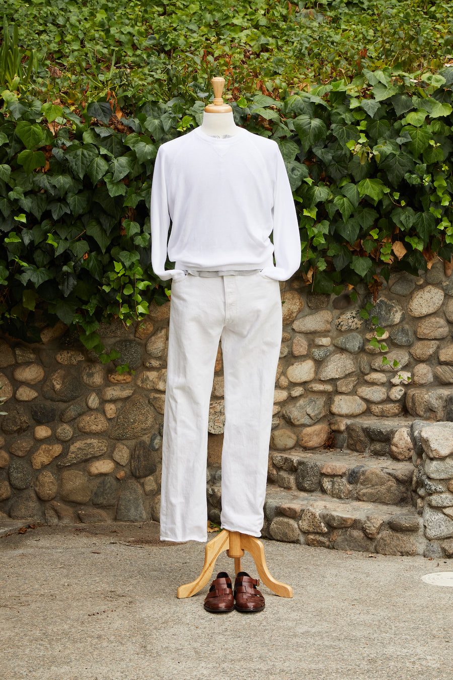 Cotton Raglan Crewneck