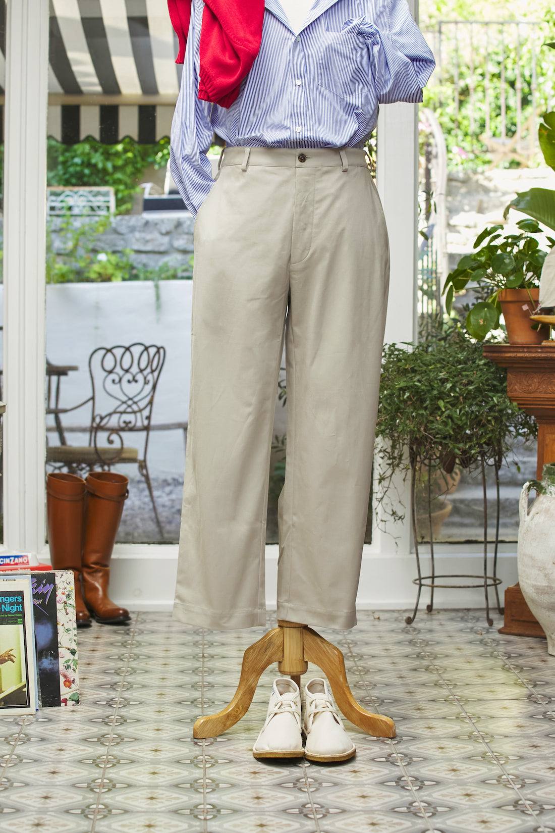 Marinaio Cotton Flat Front Pants