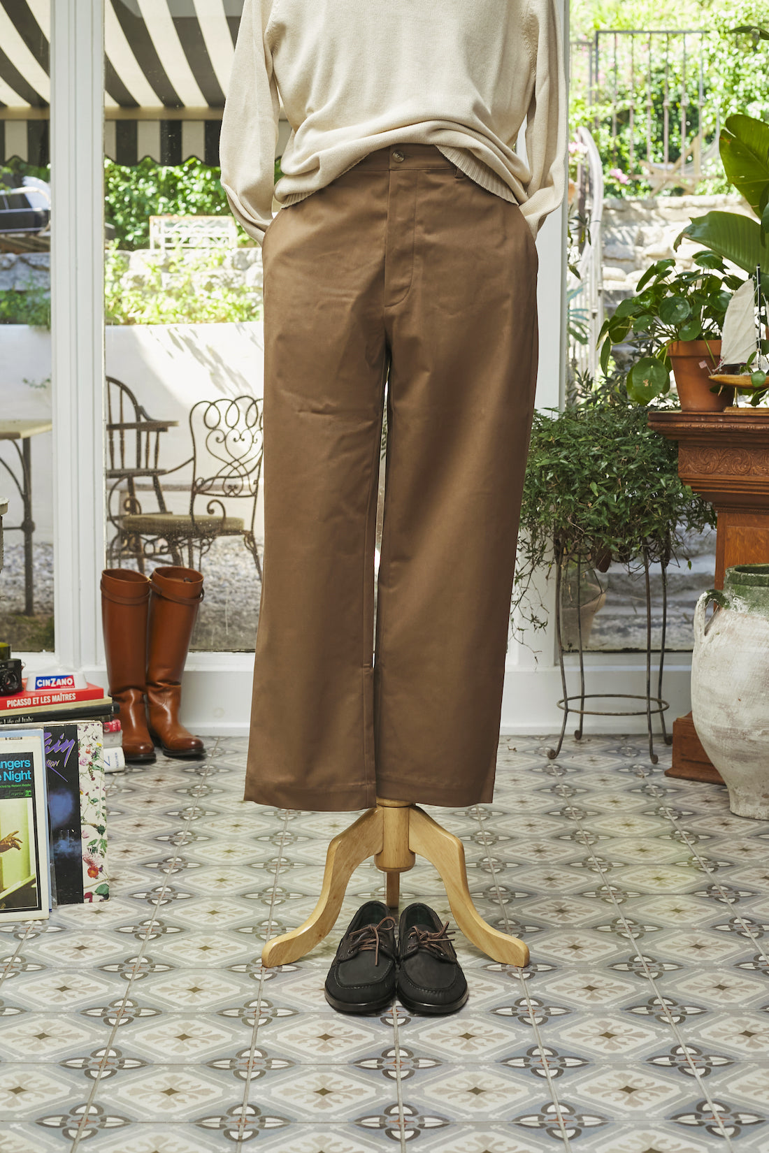 Marinaio Cotton Flat Front Pants