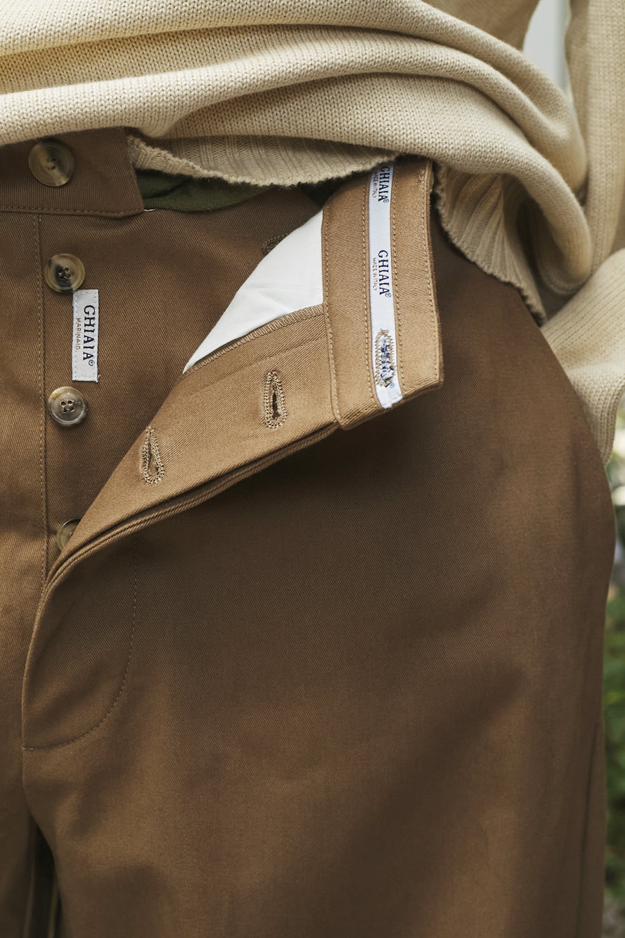 Marinaio Cotton Flat Front Pants