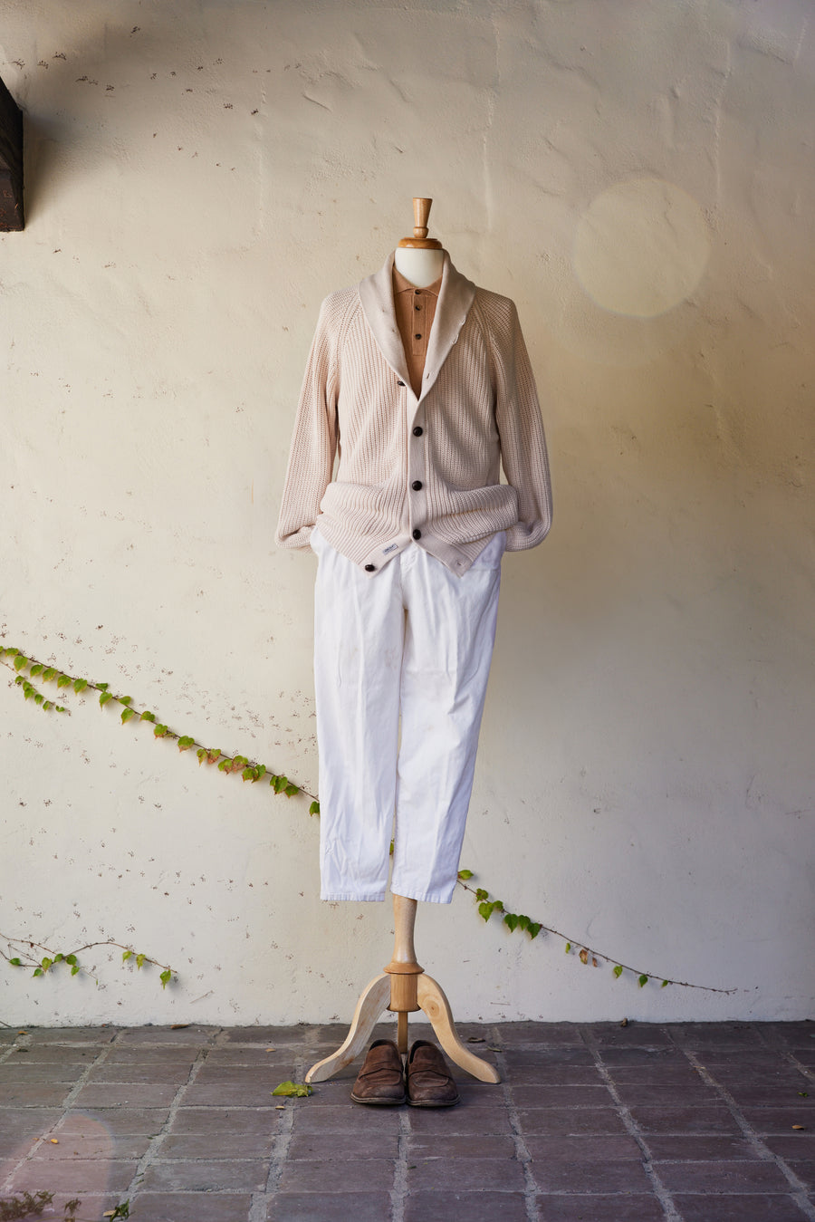 Marinaio Cotton Shawl Collar Cardigan