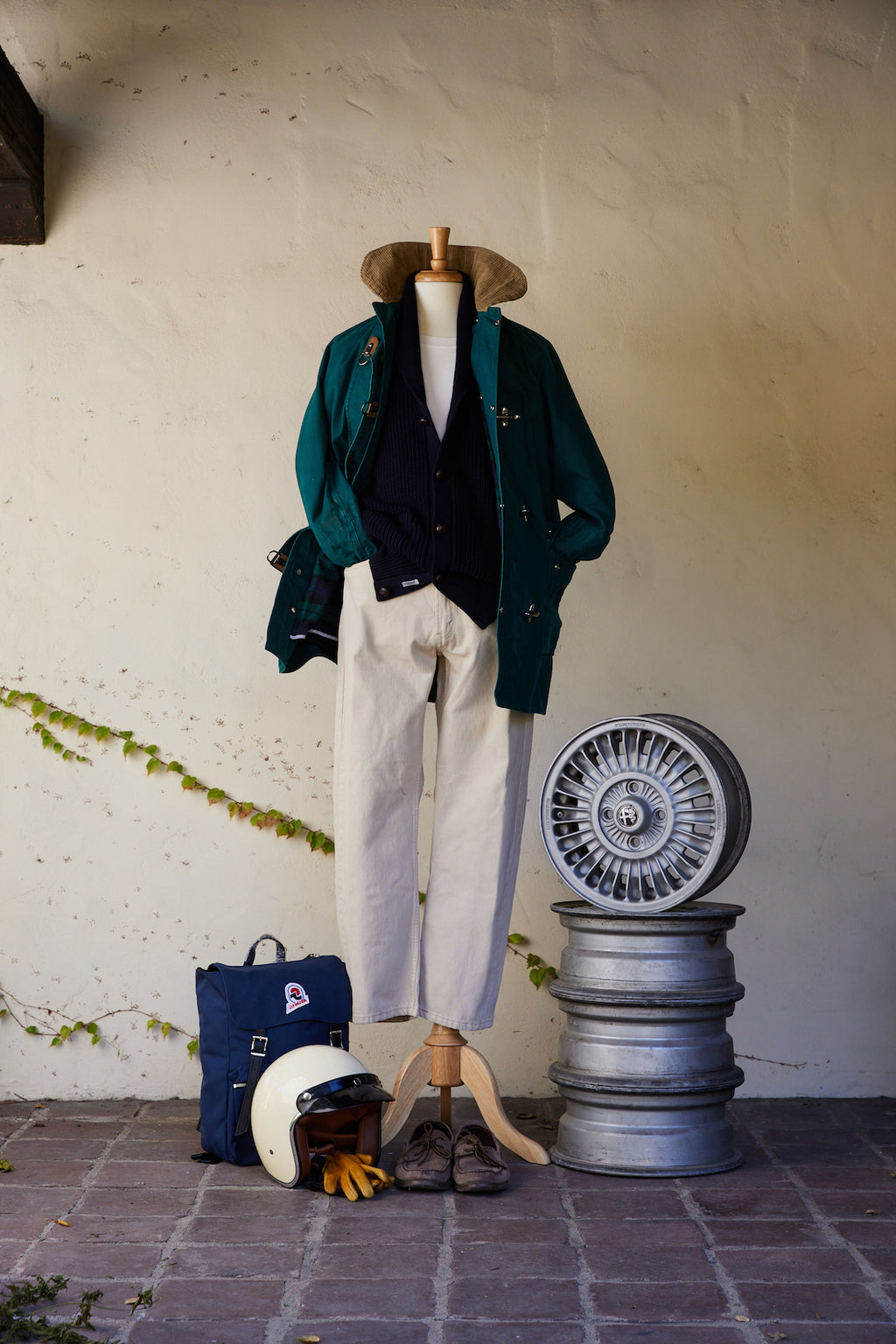 Marinaio Cotton Shawl Collar Cardigan