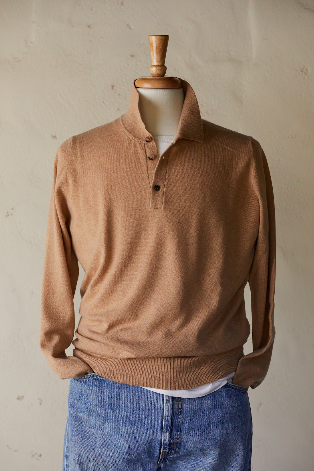 Cashmere Knitted Polo