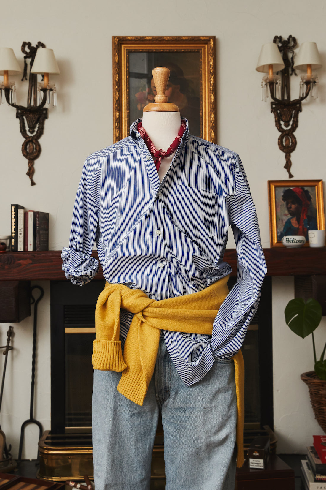 Button Down Cotton-Poplin Shirt