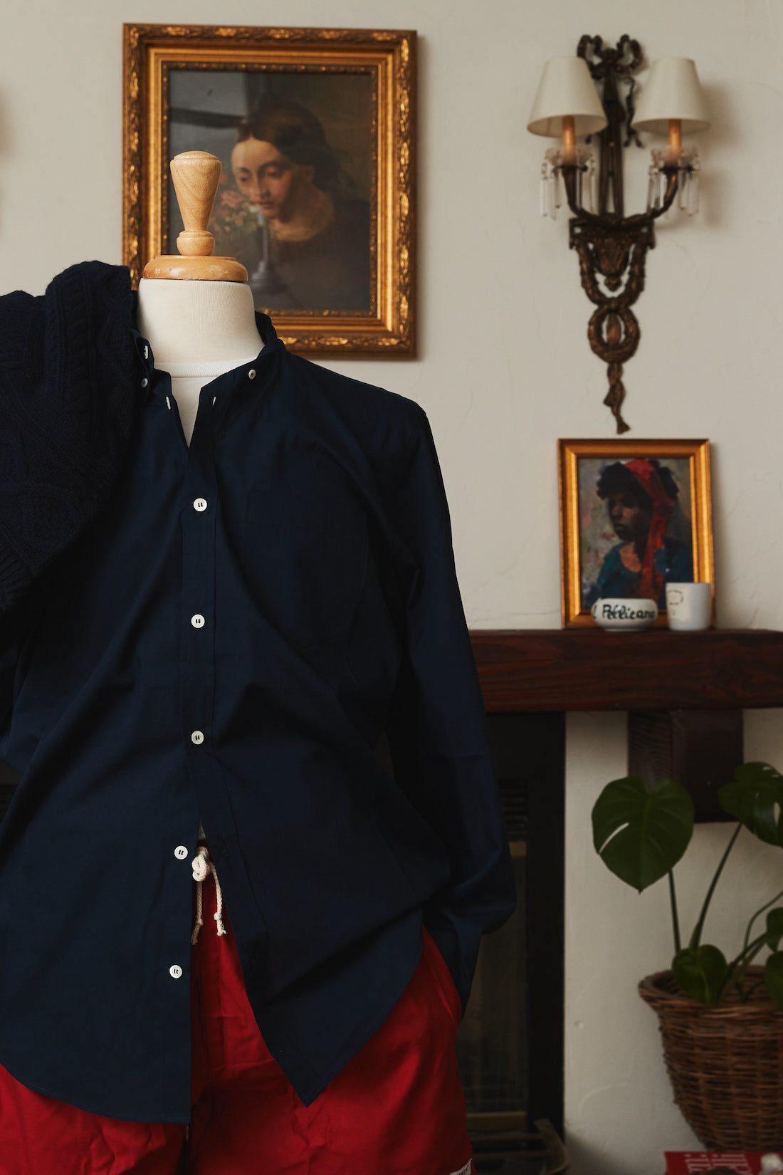 Button Down Cotton-Poplin Shirt