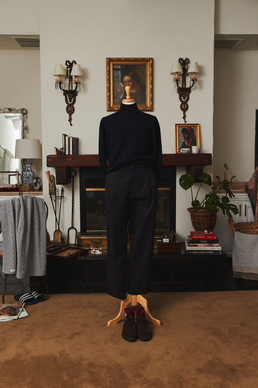 Mozzo Cashmere Mock Neck