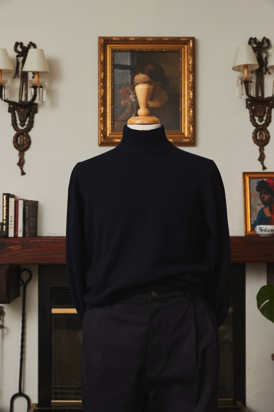 Mozzo Cashmere Mock Neck