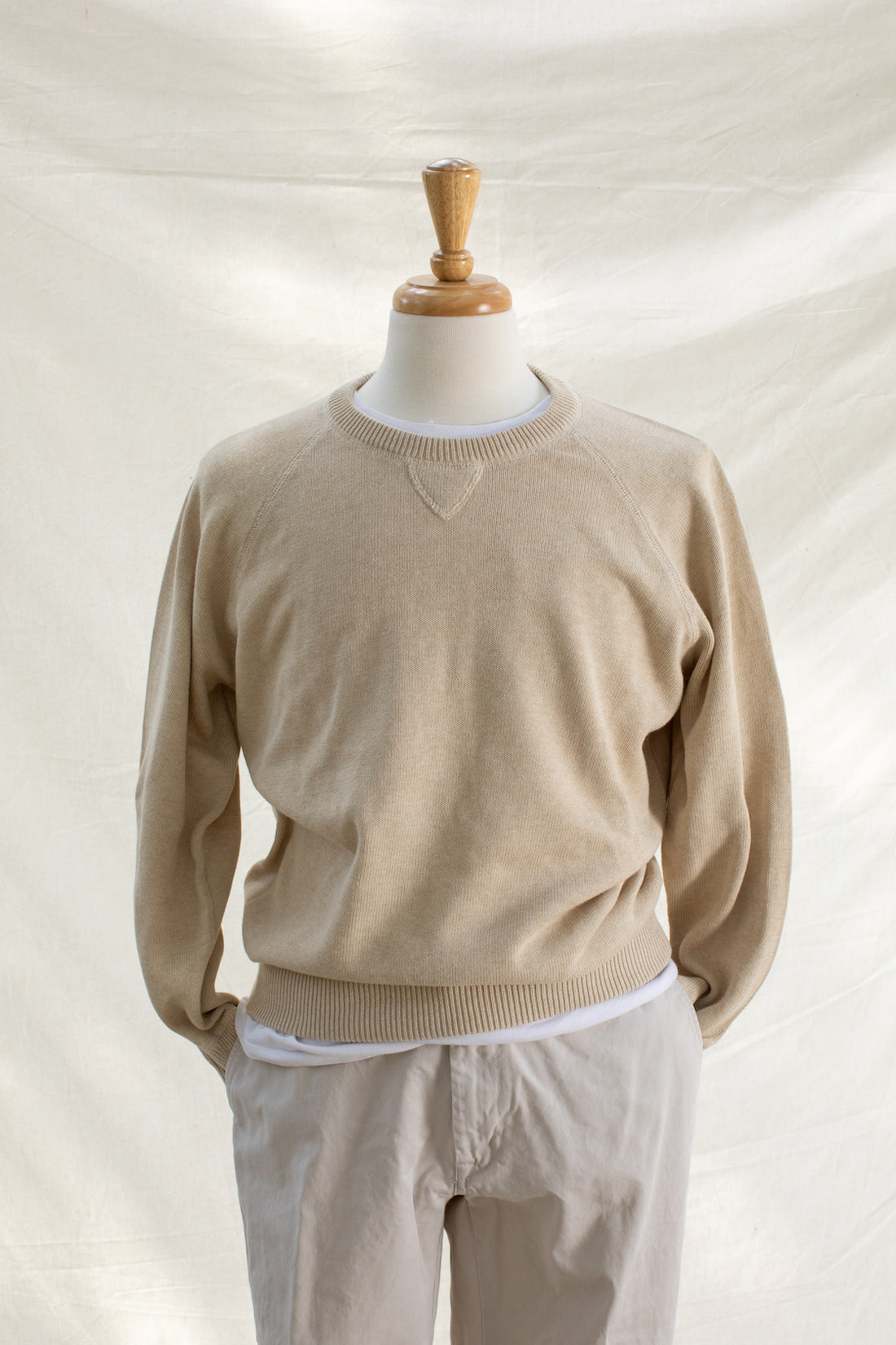 Cotton Raglan Crewneck